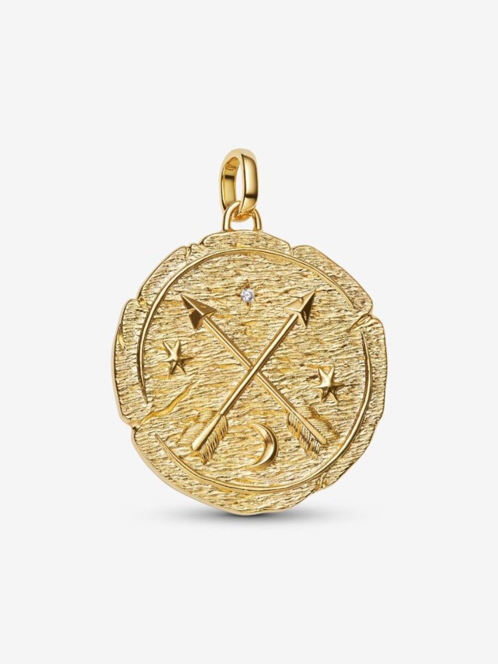 Pandora Crossing Arrows Oversized Medallion Charm